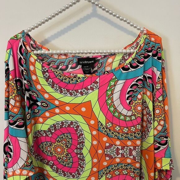 Lane Bryant Multicolor Swim Coverup - Picture 6 of 11